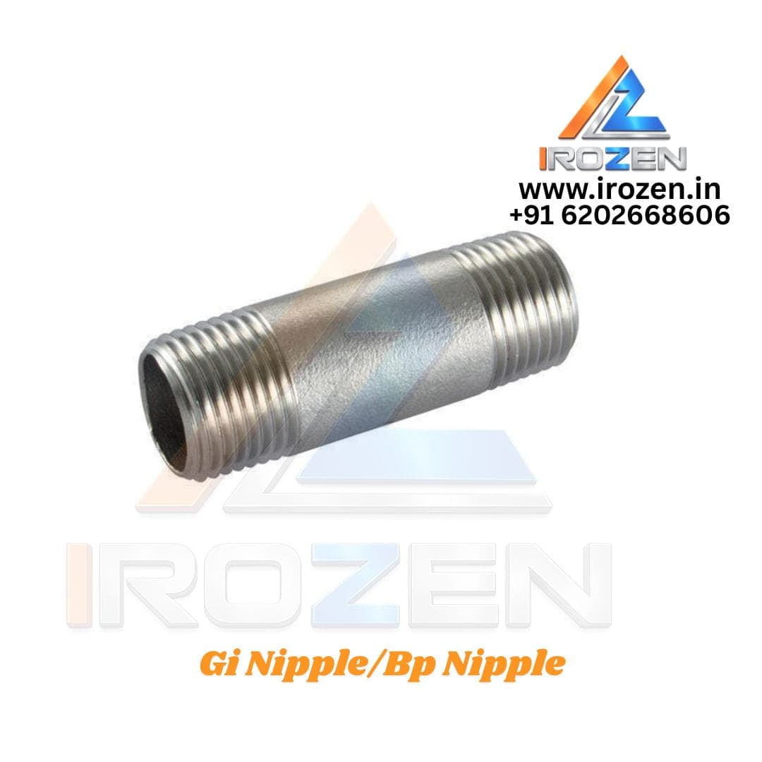 GI Pipe Nipple Manufacturer in India Galvanized Pipe Nipple IROZEN